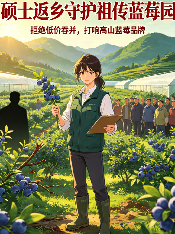 硕士返乡守护祖传蓝莓园