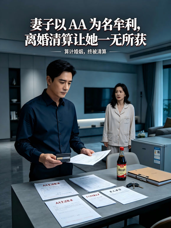 妻子以 AA 为名牟利，离婚清算让她一无所获