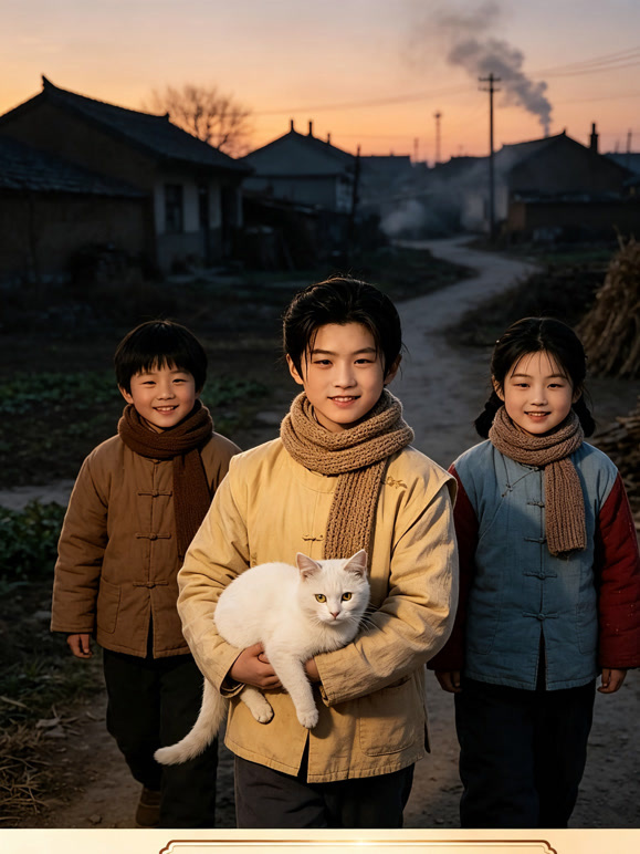 稚童乡居遇灵猫