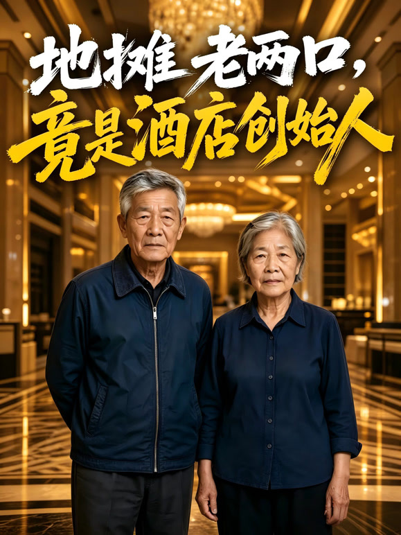 地摊老两口，竟是酒店创始人