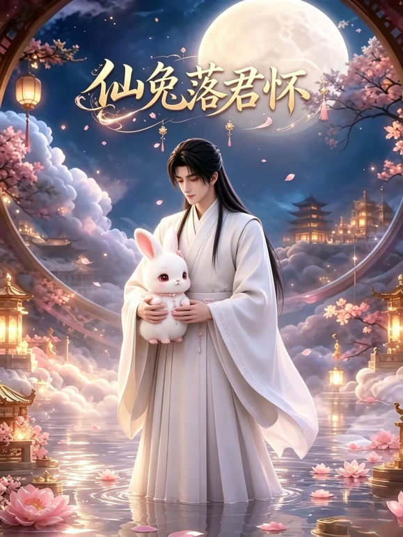 仙兔落君怀