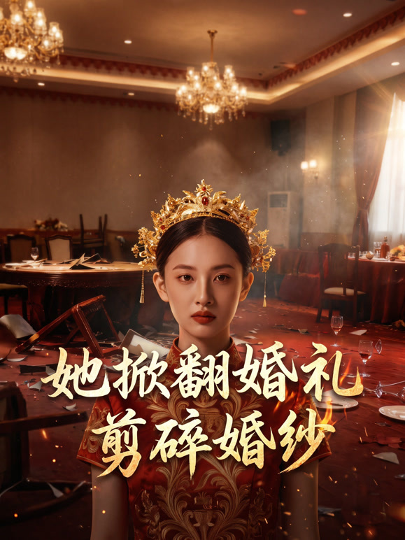 她掀翻婚礼剪碎婚纱