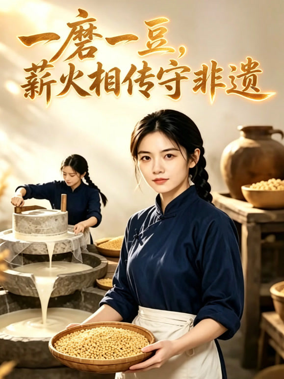 一磨一豆，薪火相传守非遗