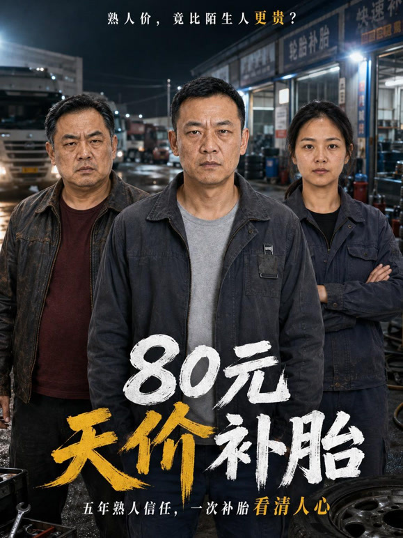 80元天价补胎