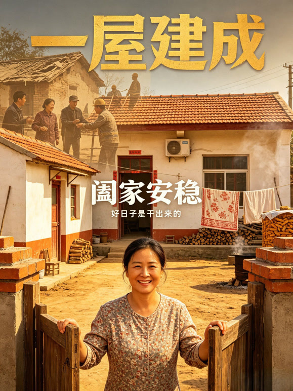 一屋建成，阖家安稳