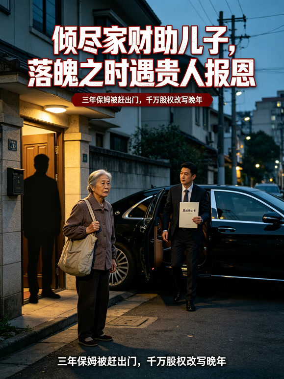 倾尽家财助儿子，落魄之时遇贵人报恩