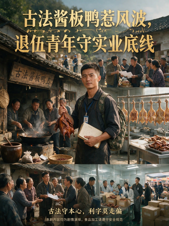 古法酱板鸭惹风波，退伍青年守实业底线
