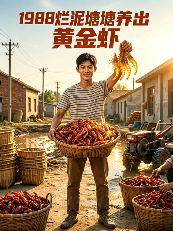 1988 烂泥塘养出黄金虾