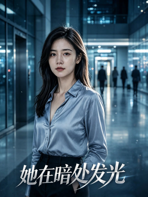 她在暗处发光