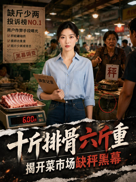 十斤排骨六斤重，揭开菜市场缺秤黑幕