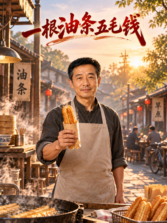 一根油条五毛钱