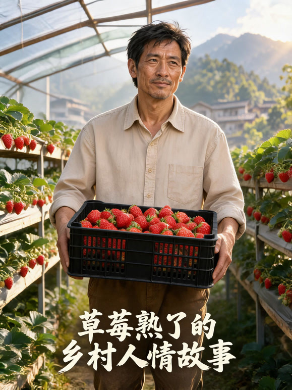 草莓熟了的乡村人情故事