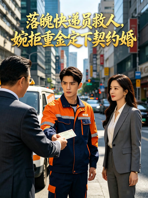 落魄快递员救人，婉拒重金定下契约婚