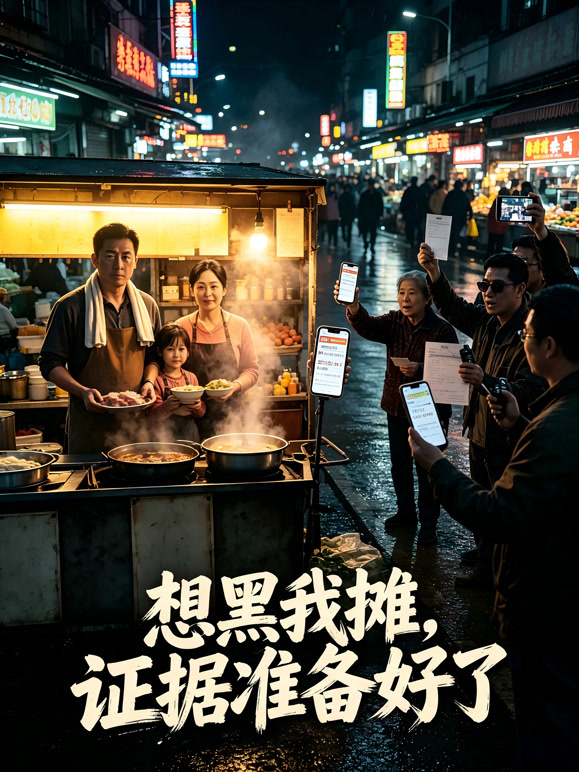 想黑我摊,证据准备好了