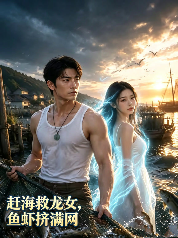 赶海救龙女，鱼虾挤满网