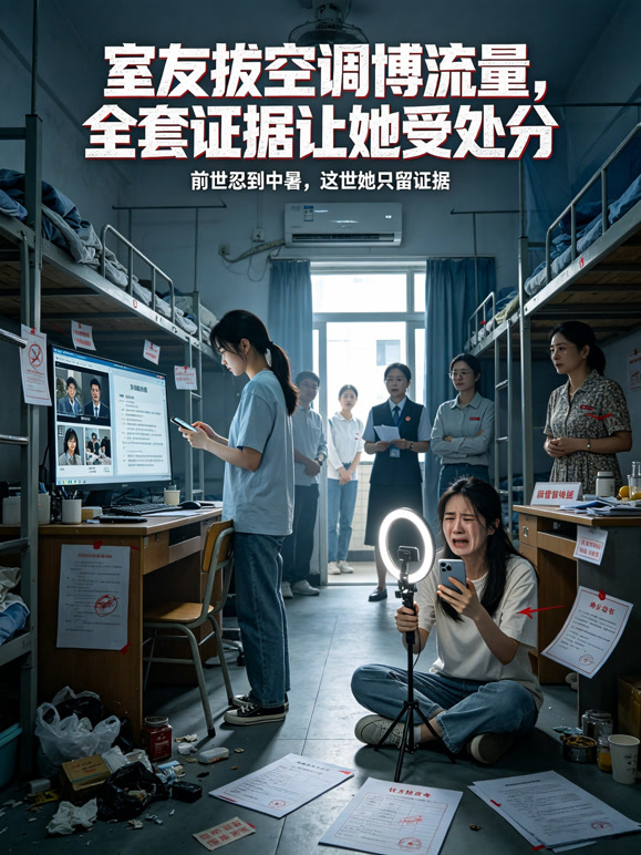 室友拔空调博流量，全套证据让她受处分