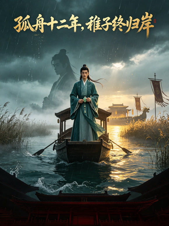 孤舟十二年，稚子终归岸