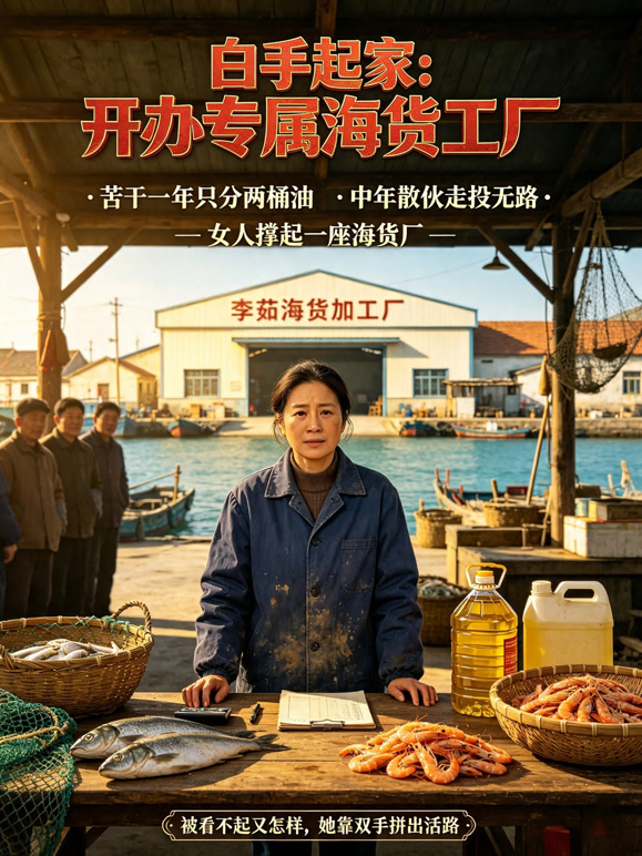 白手起家：开办专属海货工厂