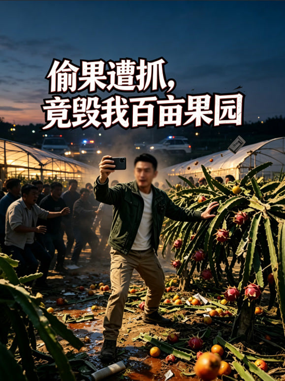 偷果遭抓，竟毁我百亩果园