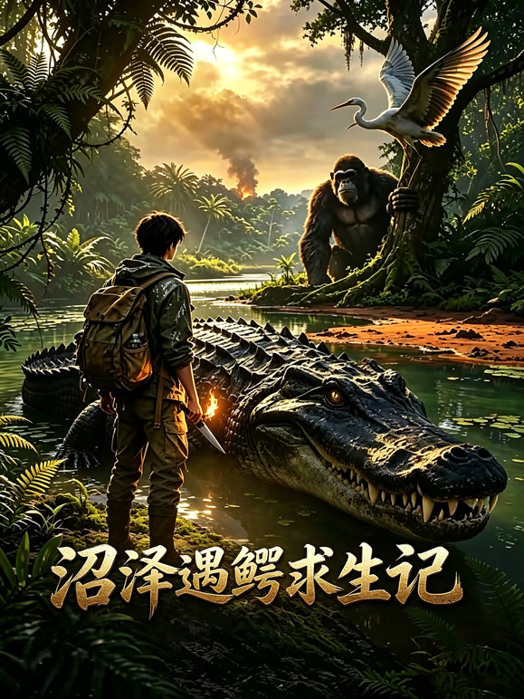 沼泽遇鳄求生记