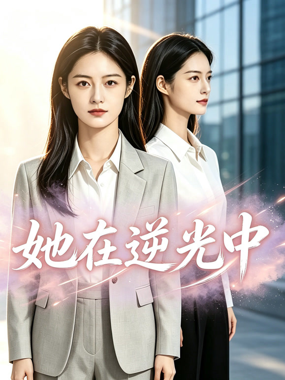 她在逆光中