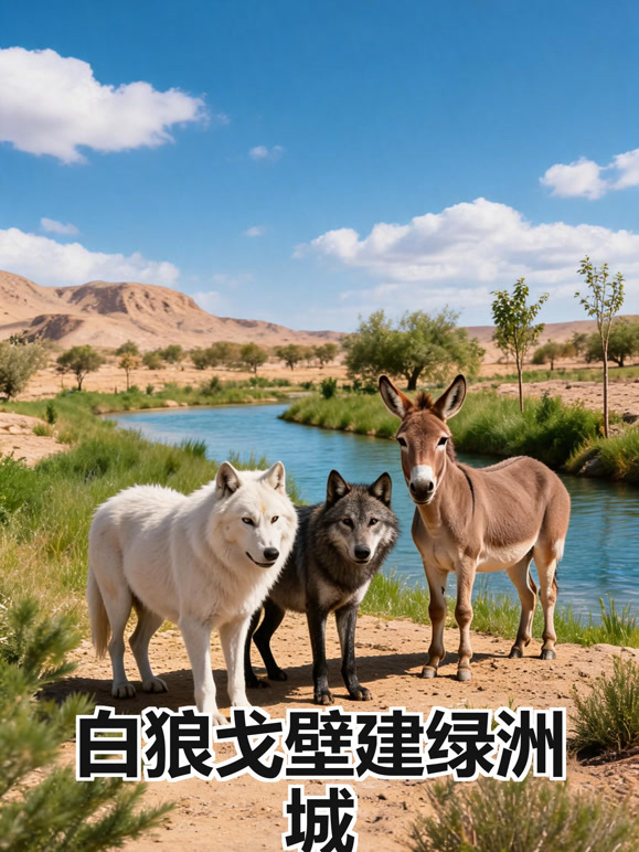 白狼戈壁建绿洲城