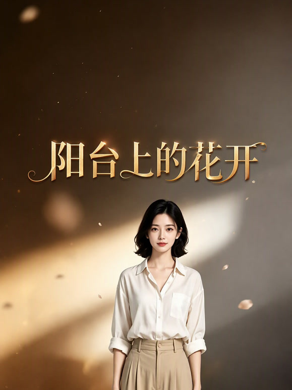 阳台上的花开