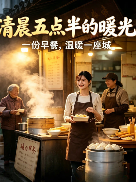清晨五点半的暖光