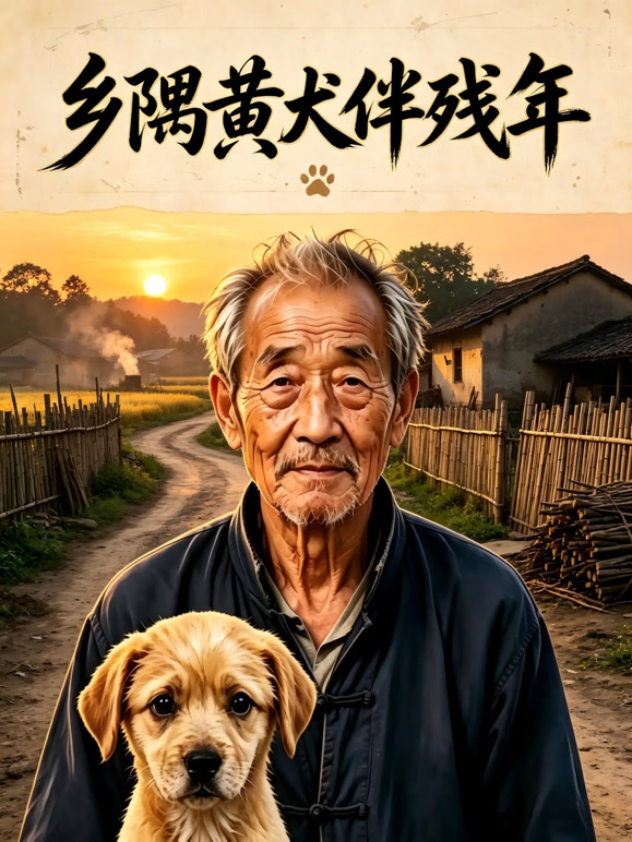 乡隅黄犬伴残年