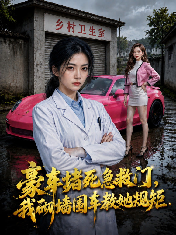 豪车堵死急救门，我砌墙围车教她规矩