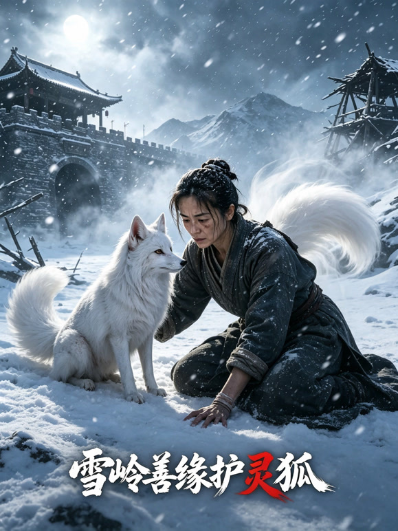 雪岭善缘护灵狐