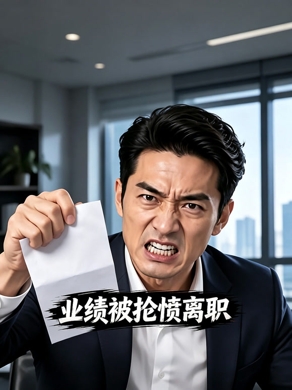 业绩被抢愤离职