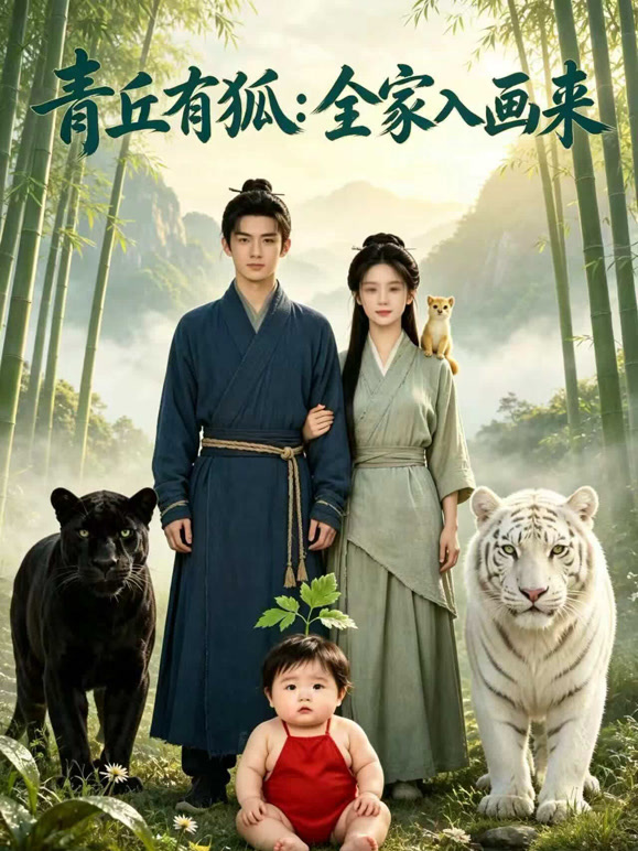 青丘有狐：全家入画来