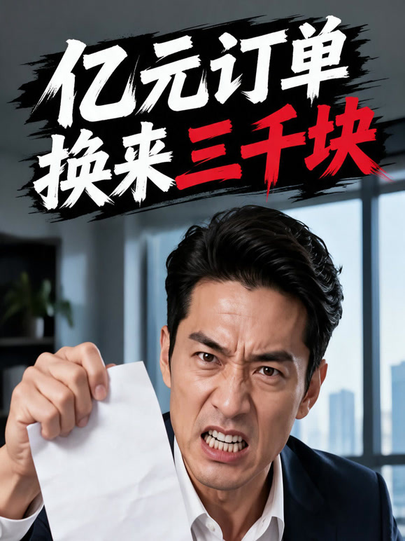 亿元订单换来三千块