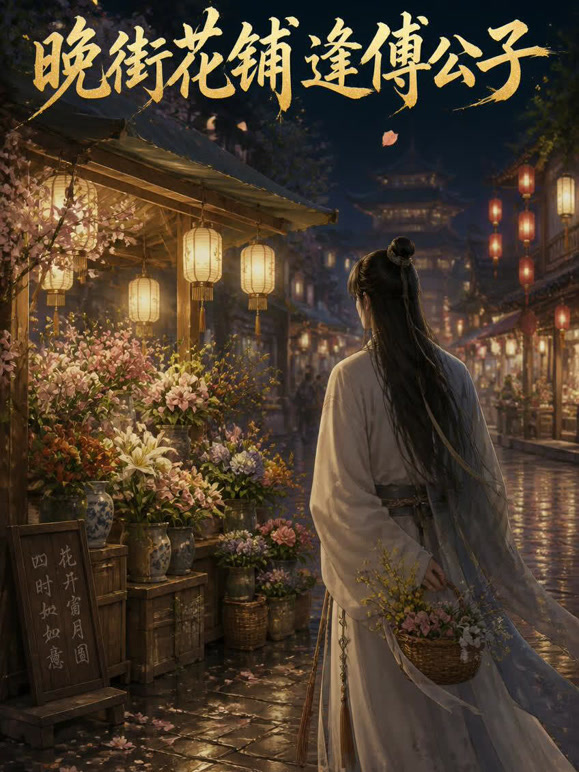晚街花铺逢傅公子