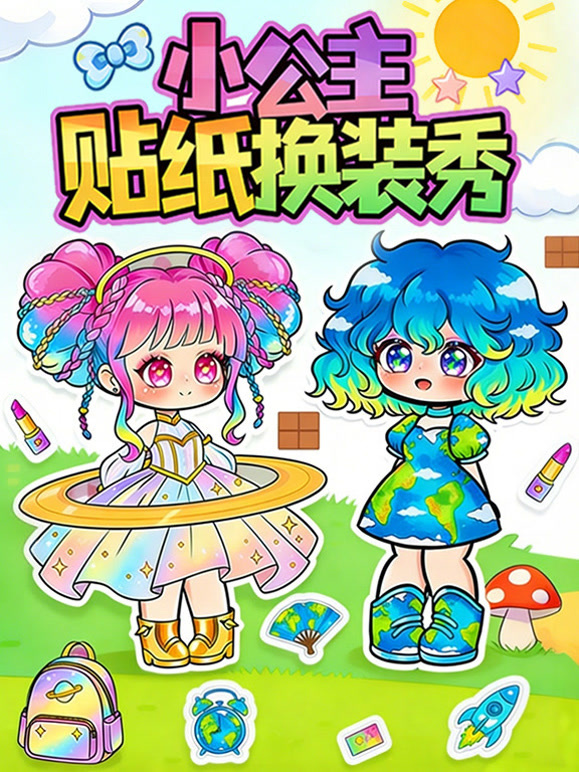 小公主贴纸换装秀