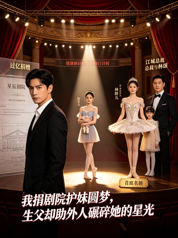 我捐剧院护妹圆梦，生父却助外人碾碎她的星光