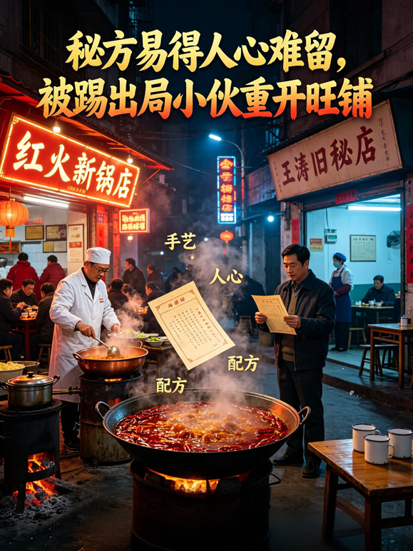 秘方易得人心难留，被踢出局小伙重开旺铺