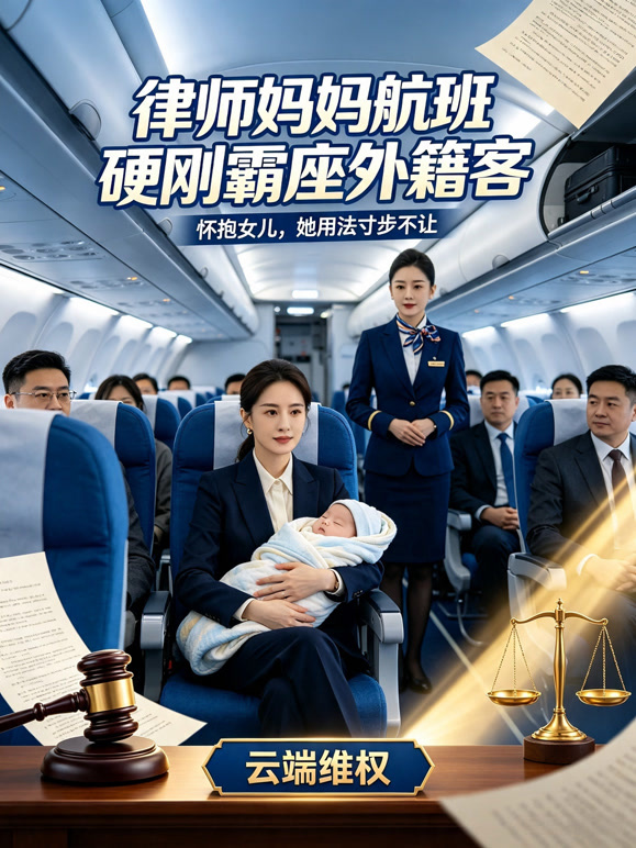 律师妈妈航班硬刚霸座外籍客