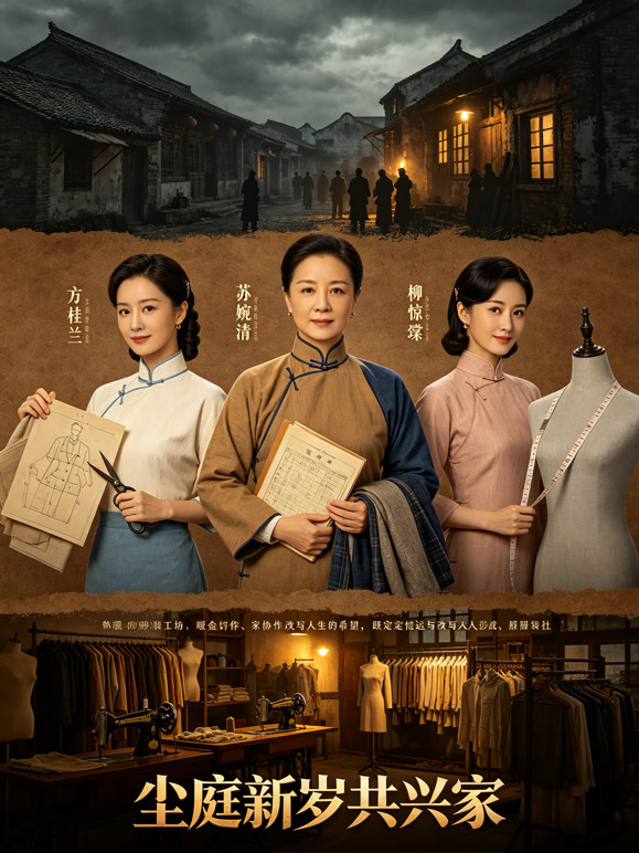 尘庭新岁共兴家