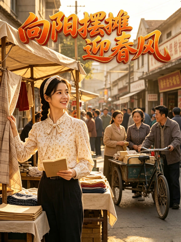 向阳摆摊迎春风