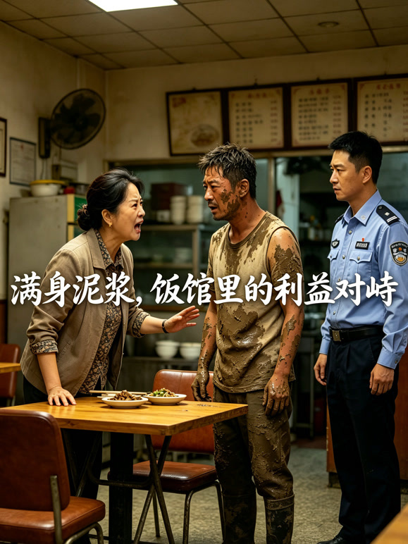 满身泥浆，饭馆里的利益对峙