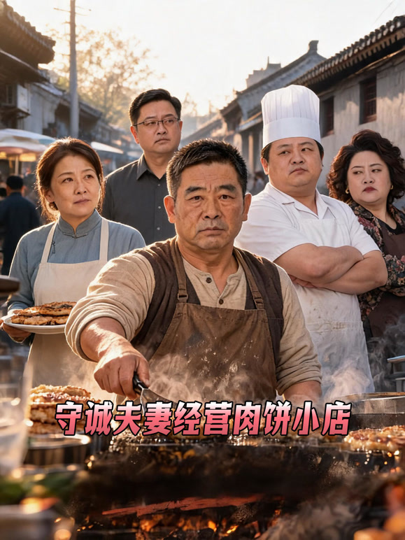 守诚夫妻经营肉饼小店
