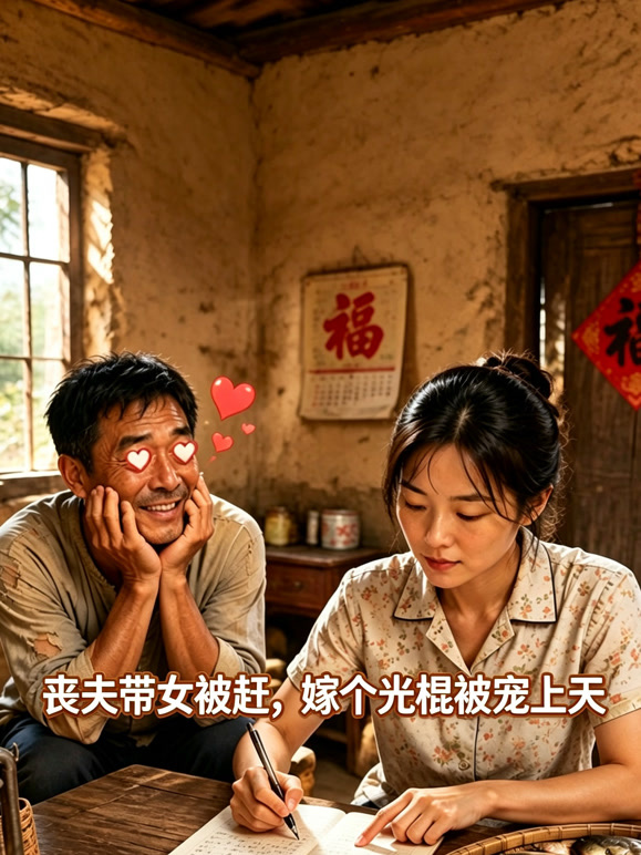 丧夫带女被赶，嫁个光棍被宠上天