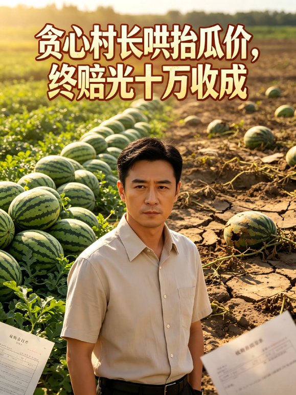 贪心村长哄抬瓜价，终赔光十万收成