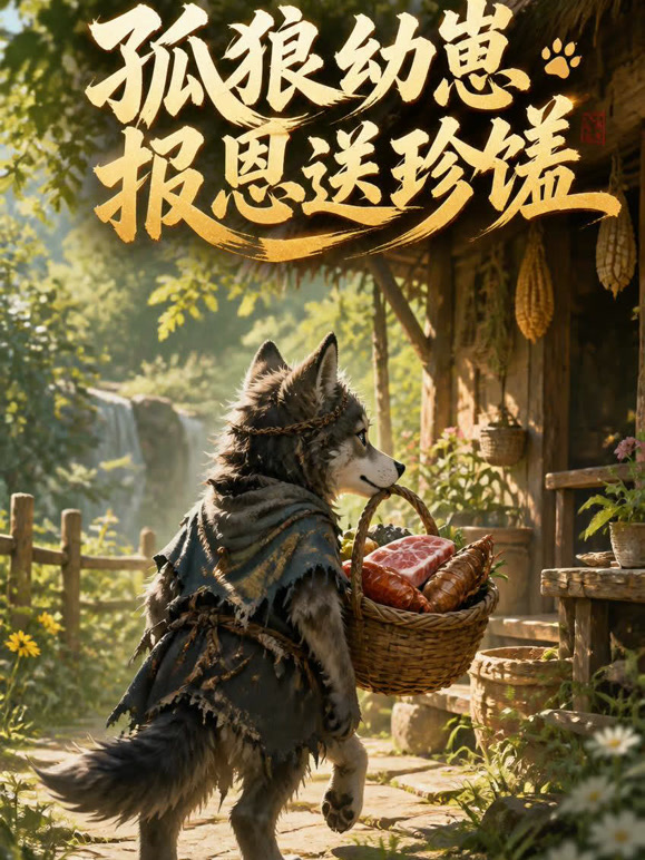 孤狼幼崽报恩送珍馐