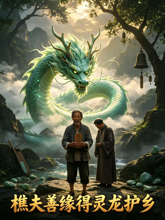 樵夫善缘得灵龙护乡