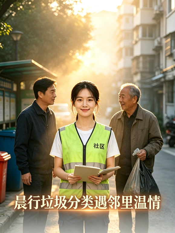 晨行垃圾分类遇邻里温情
