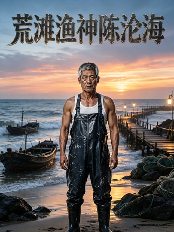 荒滩渔神陈沧海