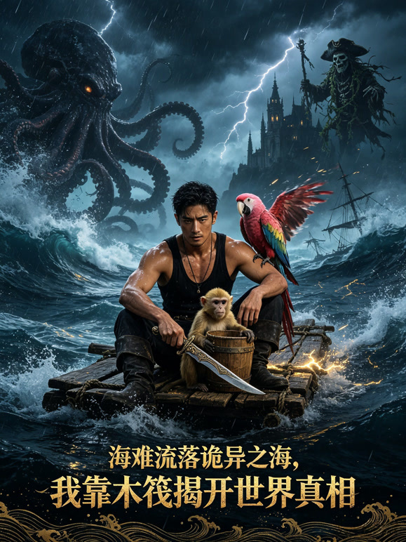 海难流落诡异之海，我靠木筏揭开世界真相